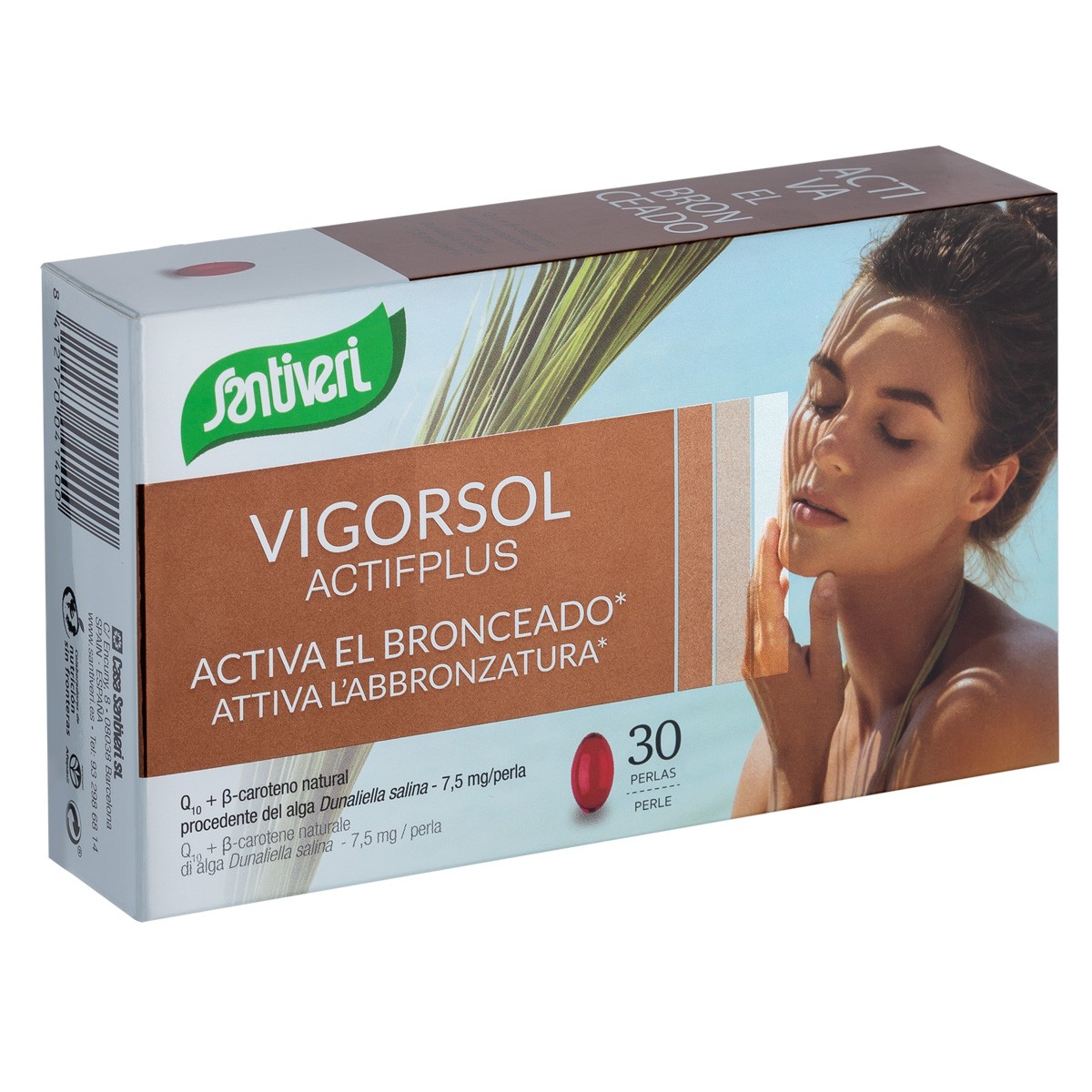 Santiveri Vigorsol Active plus para activar el bronceado 30 perlas