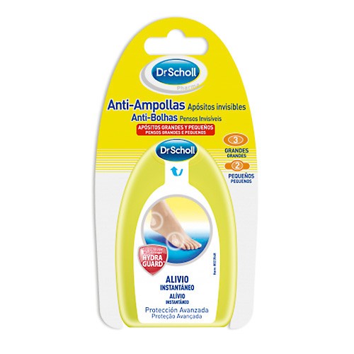 Scholl apósitos anti ampollas mixto 5u