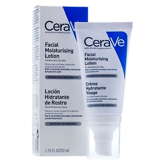 Cerave loción hidratante rostro 52ml