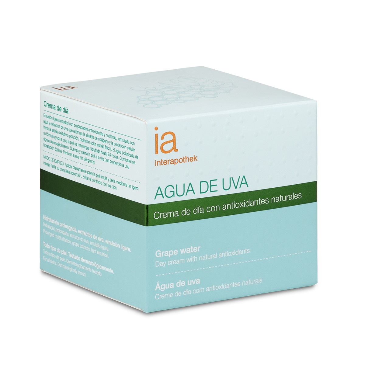 Interapothek crema de día agua de uva 50ml