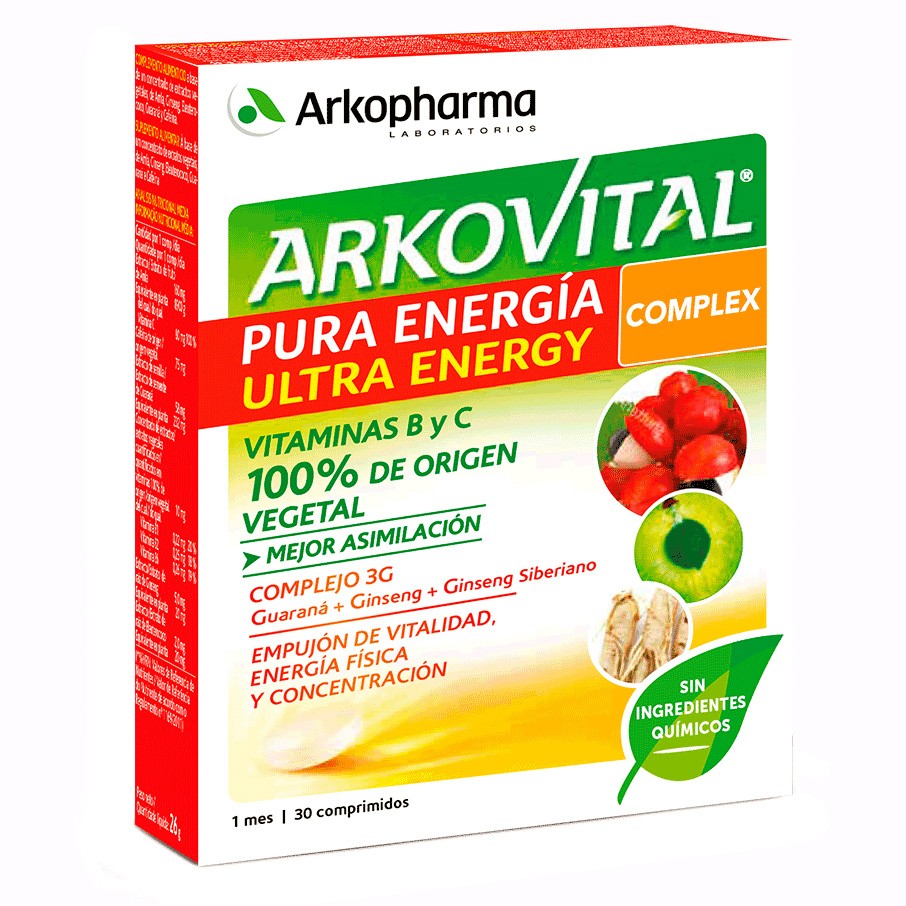 Arkopharma Arkovital Pura Energía Ultra 30 comprimidos