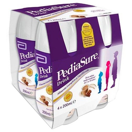 Pediasure drink chocolate 4x200ml