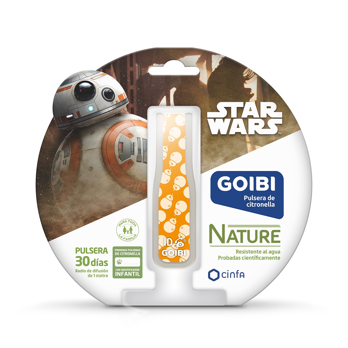 Goibi pulsera de citronella Star Wars BB8 1u