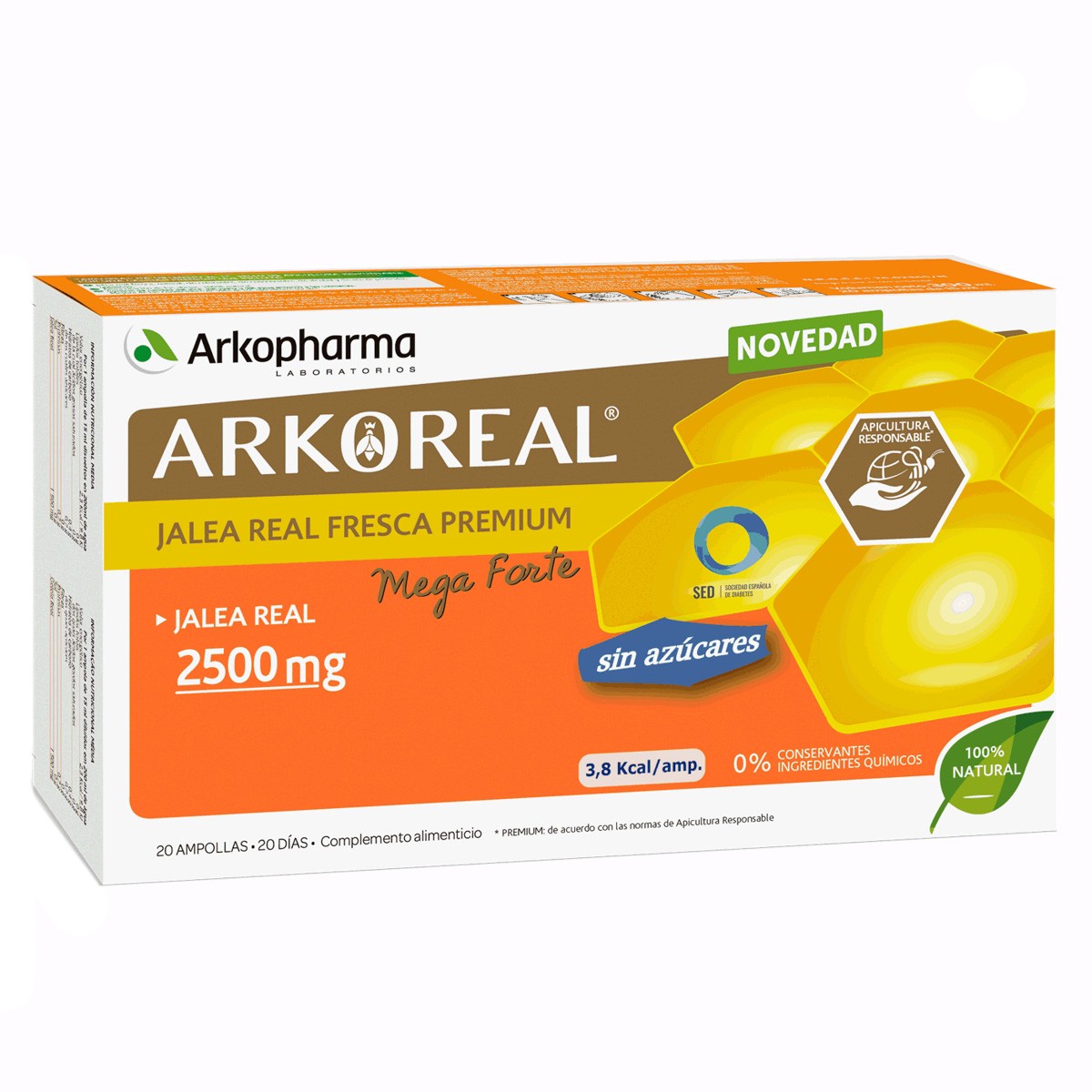 Arkopharma Arkoreal jalea real complemento alimenticio 20 ampollas de 2500mg