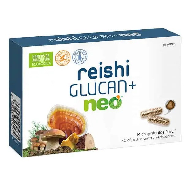 Neovital Health suplemento Neo  Reishi Glucan+ para gripes y resfriados 30 cápsulas