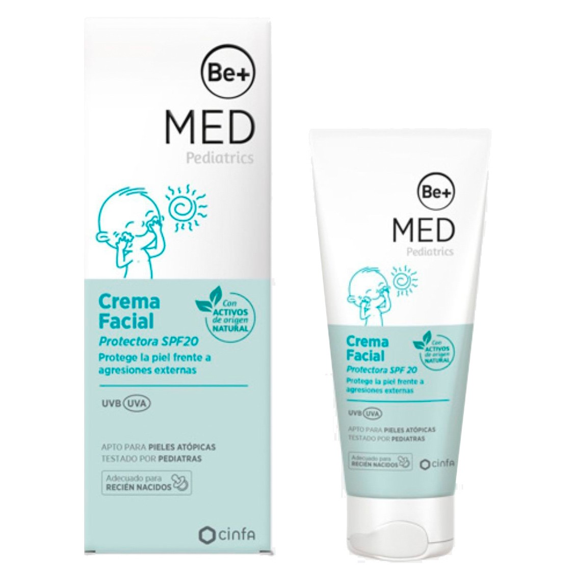 Be+ Med Pediatrics crema facial protectora Spf20 40ml