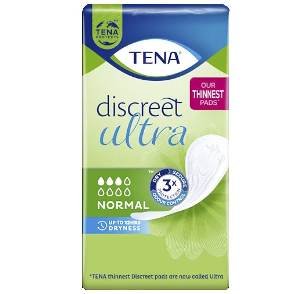 Tena Discreet Ultra Normal 16u para pérdidas de leves a moderadas de orina